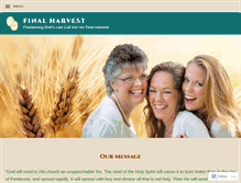 Tablet Screenshot of finalharvest.us